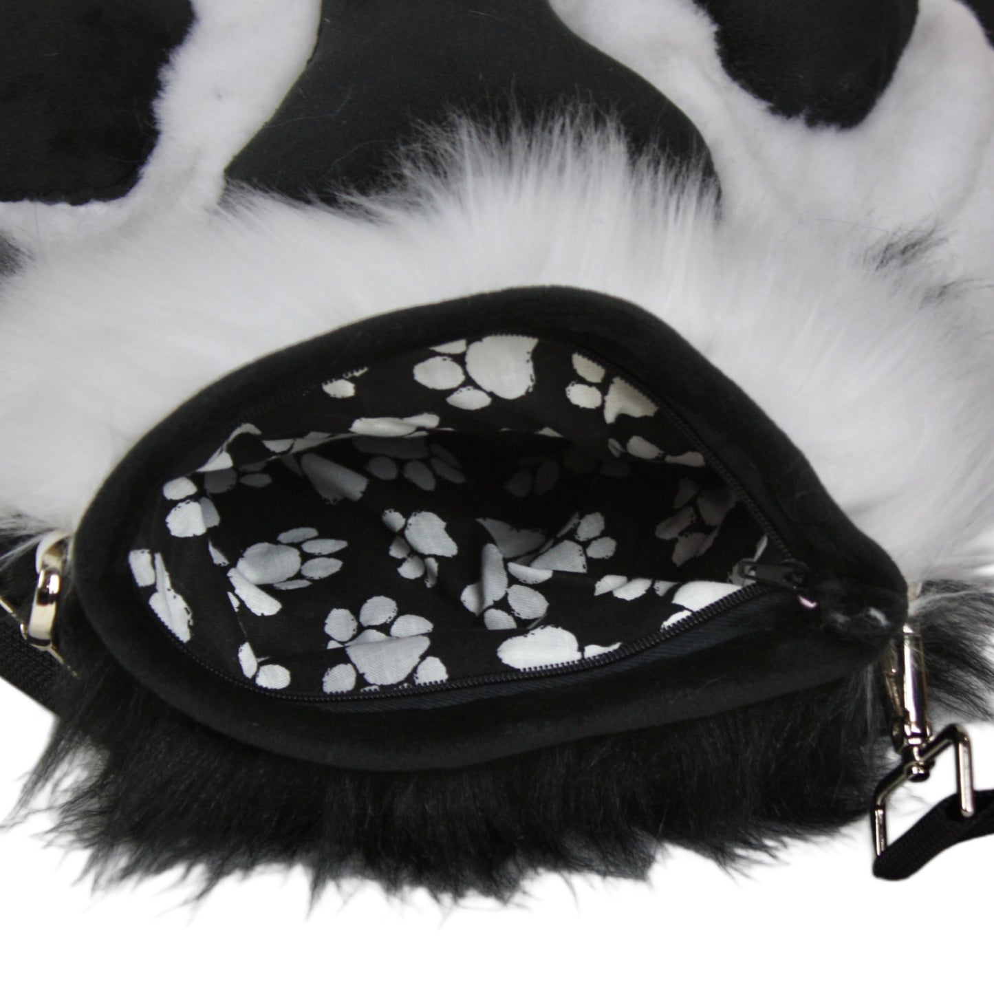 Black and White Paw Bag