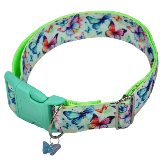 Rainbow Butterflies Fursuit Collar